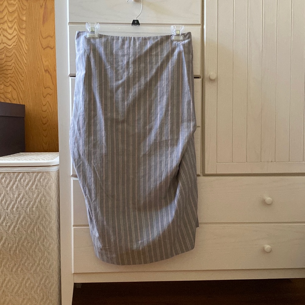 EUC VINTAGE VIVIENNE WESTWOOD RED LABEL PINSTRIPE APRON PENCIL SKIRT